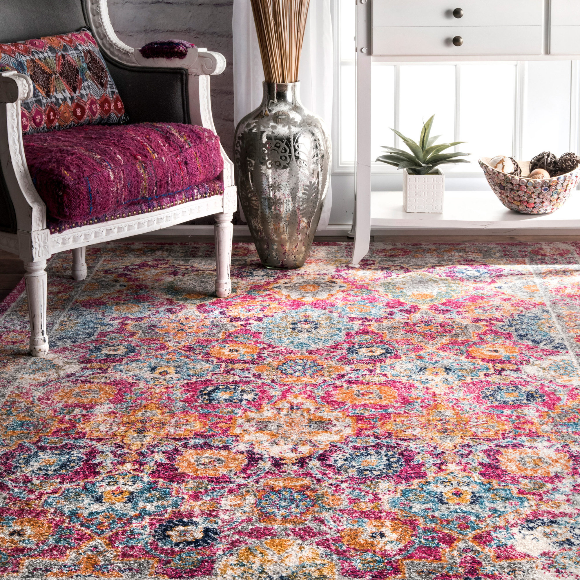 Mistana Paige Pink Area Rug & Reviews Wayfair.ca